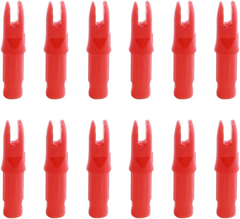 SOPOGER 50 Packs Archery Arrows Nocks - Arrow Inserts for Carbon Arrows .244/6.20mm Plastic Arrow Nocks for DIY Hunting Shooting - Image 3